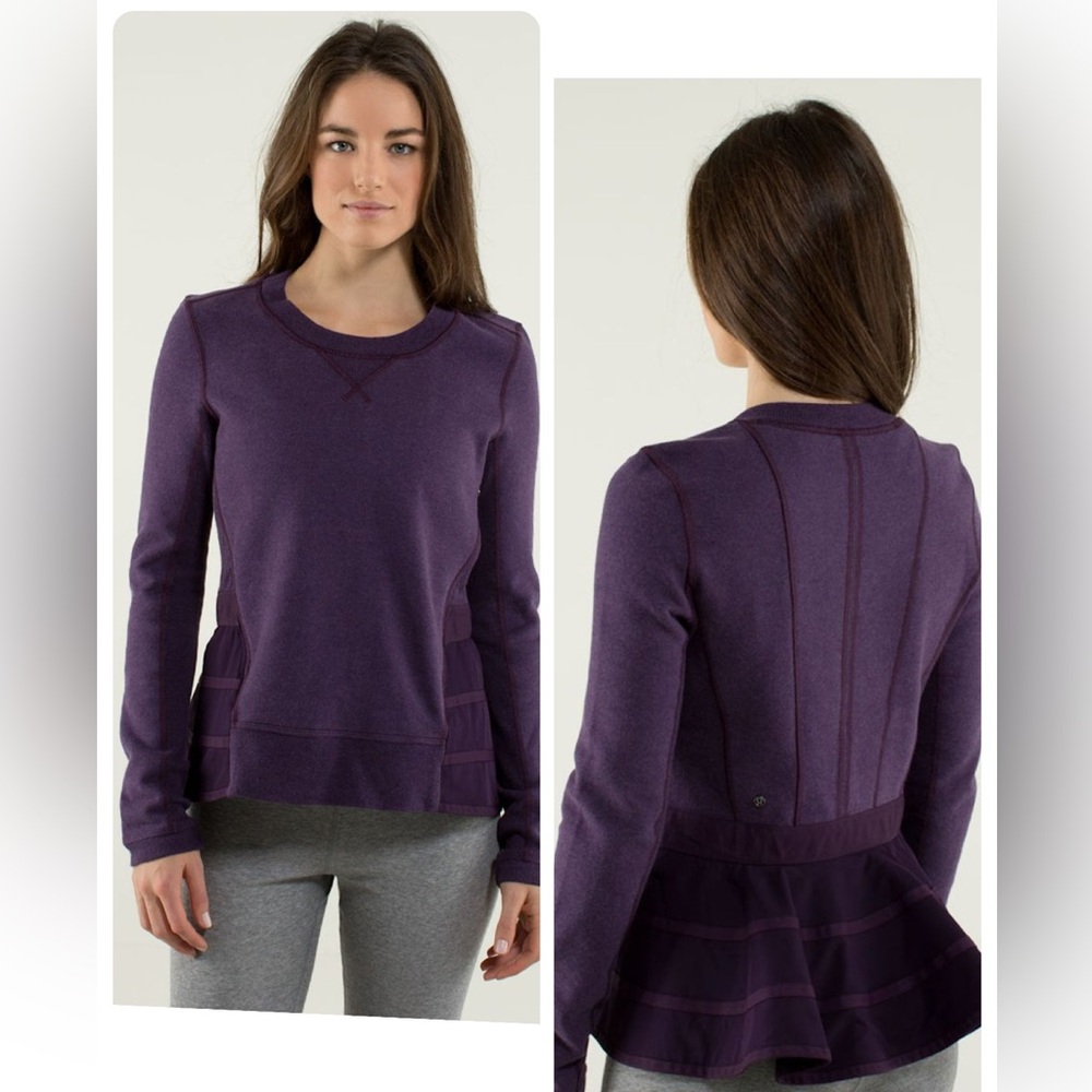 EUC Lululemon Ruffled Up Pullover (US 8)